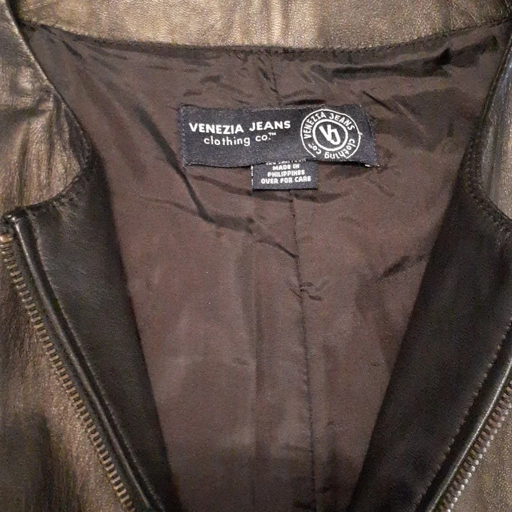 Genuine Leather Women's Vest Matte Black Size 18/20 - Picture 4 of 6